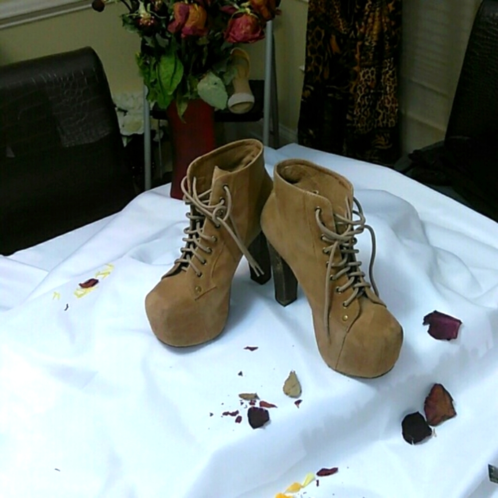 Jeffrey Campbell chunky heeled booties